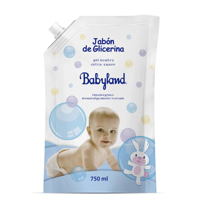 Jabón de Glicerina PH Neutro Babyland - 750 ml - Farmacias Curie