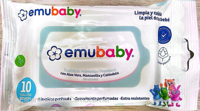Emubaby Toallitas Húmedas Premium - 10 unidades