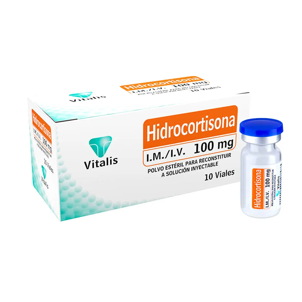 Hidrocortisona 100mg Polvo Para Suspensión Inyectable - 1 Ampolla