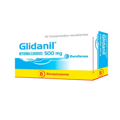 Glidanil Comprimidos Recubiertos 500mg - Farmacias Curie