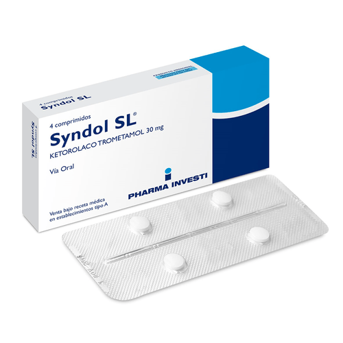 Syndol SL Comprimidos Sublinguales 30mg - Farmacias Curie