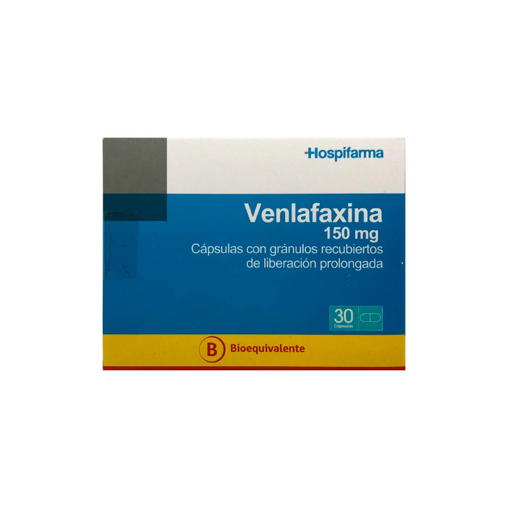 Venlafaxina Cápsulas con Gránulos Recubiertos de Liberación Prolongada 150mg - Farmacias Curie