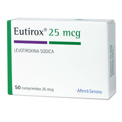 Eutirox 25mcg - 50 Comprimidos - Farmacias Curie