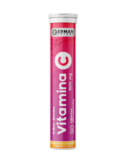 Vitamina C 1000mg Berries - 20 Comprimidos Efervescentes - Farmacias Curie