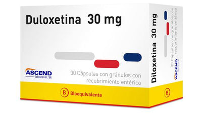 Duloxetina Cápsulas con gránulos con recubrimiento entérico 30mg - Farmacias Curie