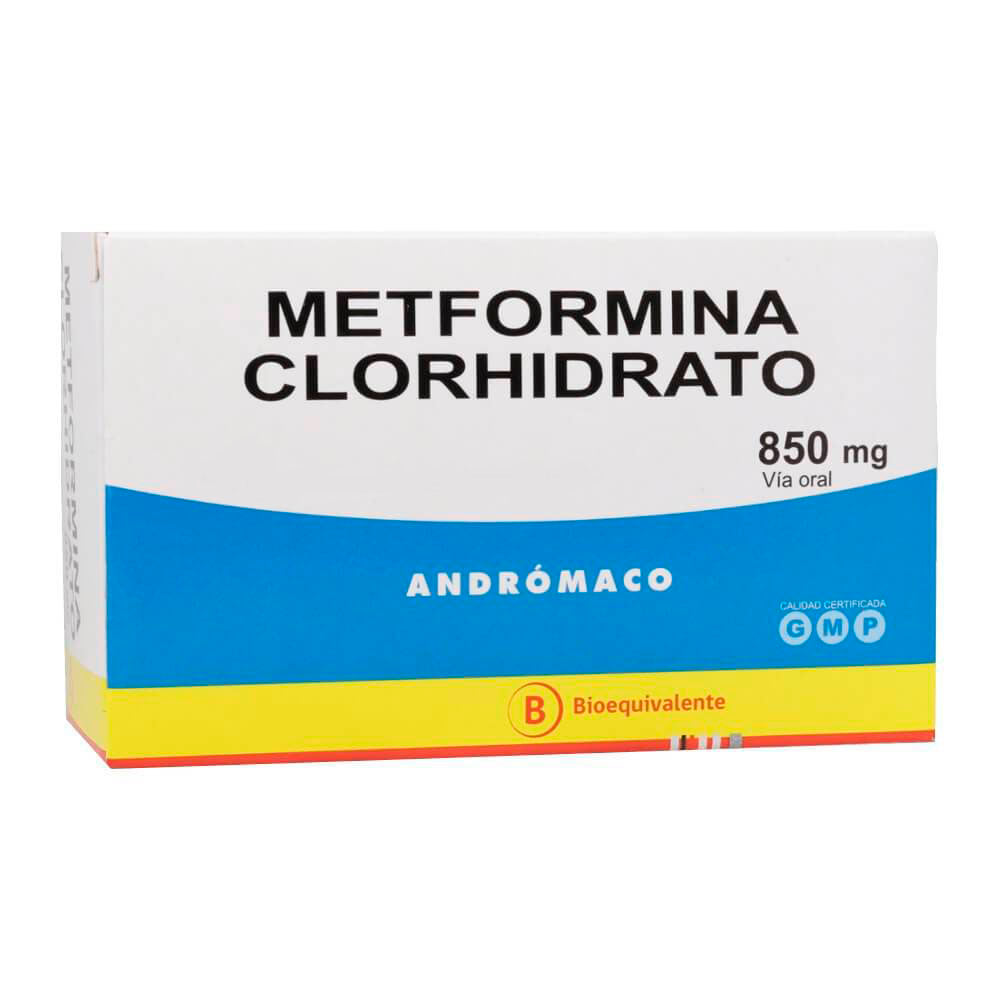 Metformina 850mg - 30 Comprimidos Recubiertos - Farmacias Curie