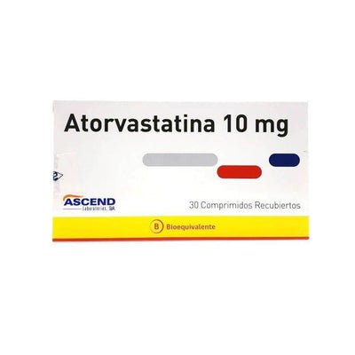 Atorvastatina Comprimidos Recubiertos 10mg - Farmacias Curie