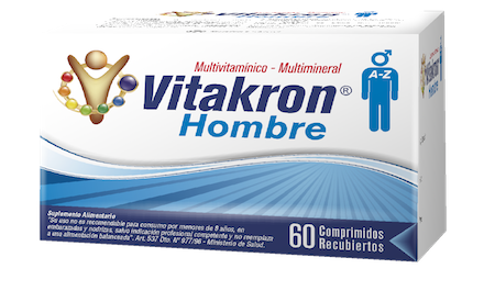 Vitakron Hombre Comprimidos Recubiertos - 60 unidades - Farmacias Curie