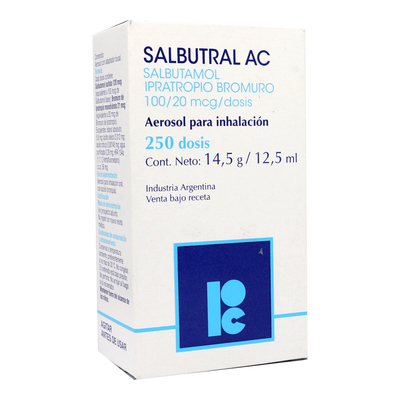 Salbutral AC Aerosol para Inhalación 100/20 - Farmacias Curie