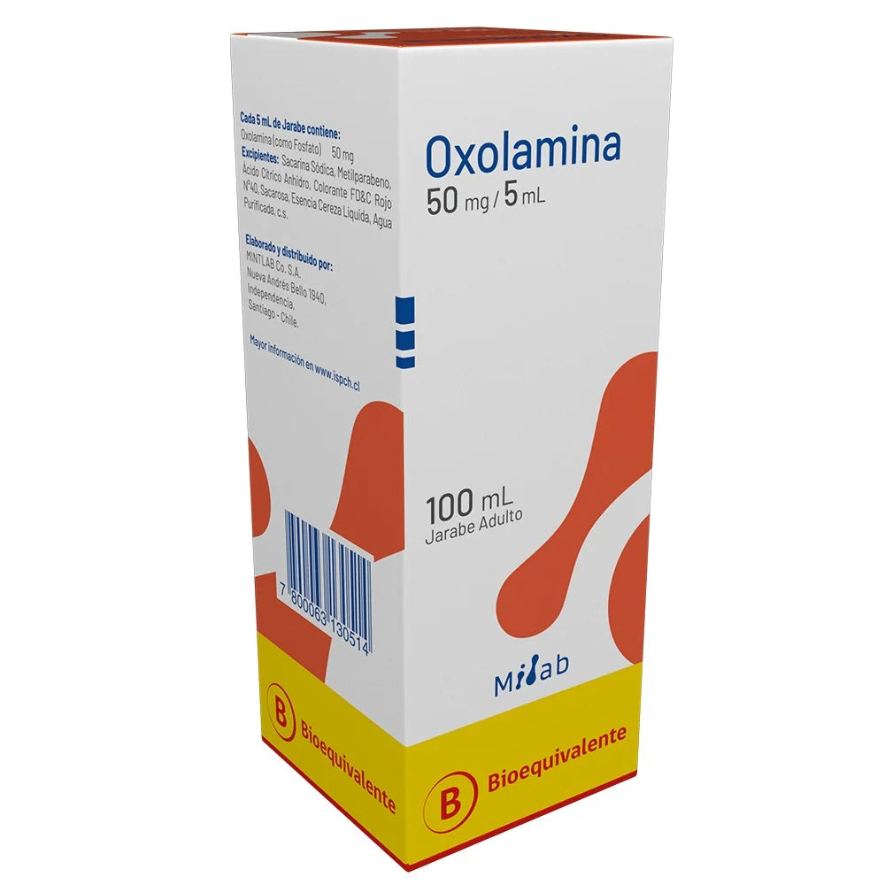 Oxolamina Jarabe Adulto - 100 mL - Farmacias Curie