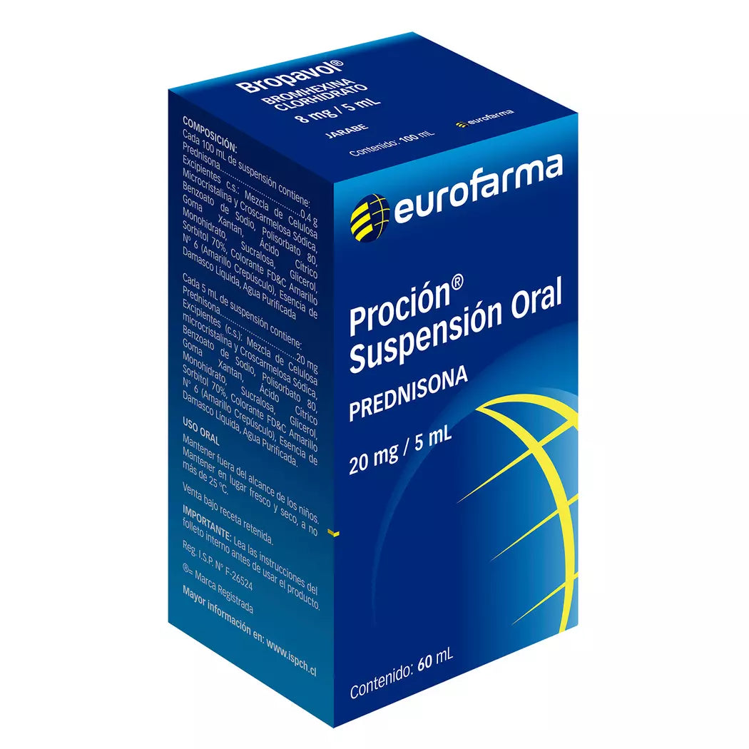 Proción Suspensión 20mg/5ml - 60 mL - Farmacias Curie
