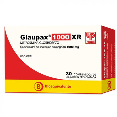 Glaupax 1000mg XR - 30 Comprimidos de Liberación Prolongada - Farmacias Curie
