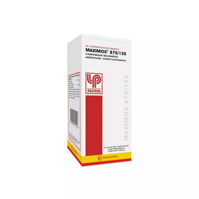 Maximox 875/125mg - 20 Comprimidos Recubiertos - Farmacias Curie