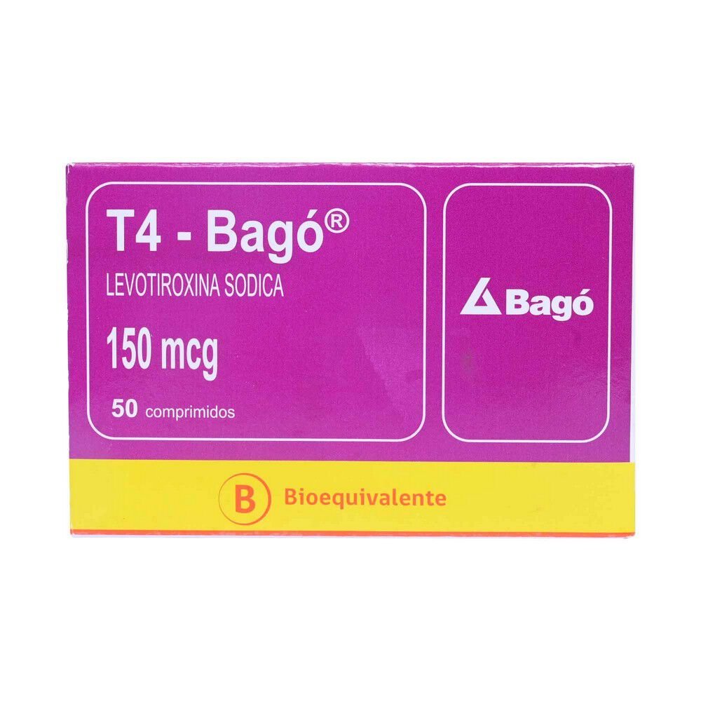 T4 150mcg - 50 comprimidos - Farmacias Curie
