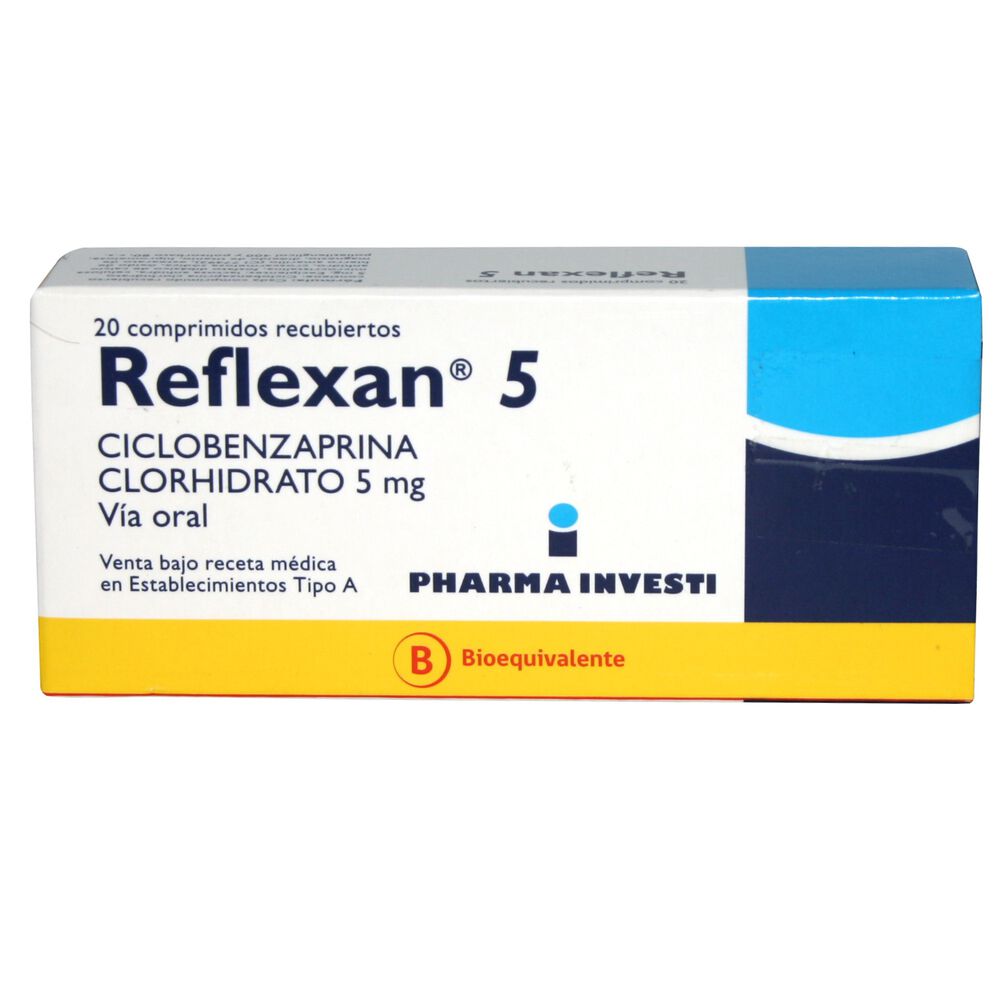 Reflexan Comprimidos Recubiertos 5mg - Farmacias Curie