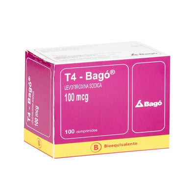 T4 100mcg - 100 comprimidos - Farmacias Curie