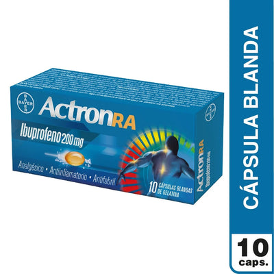 Actrón RA 200mg - 10 Cápsulas Blandas - Farmacias Curie