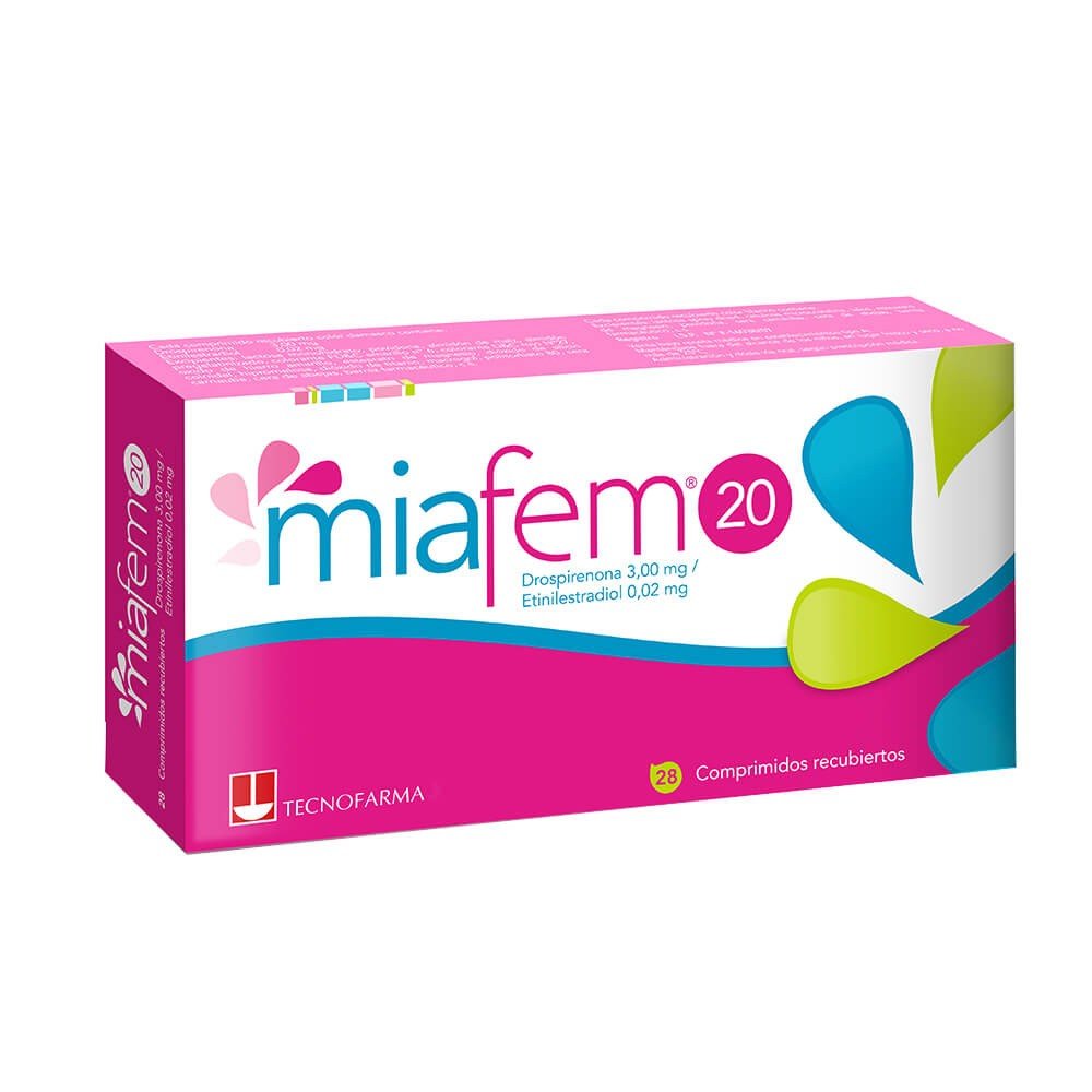 Miafem 20 Comprimidos Recubiertos - Farmacias Curie