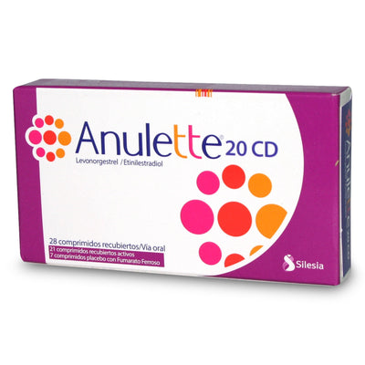 Anulette 20 CD Comprimidos Recubiertos - Farmacias Curie
