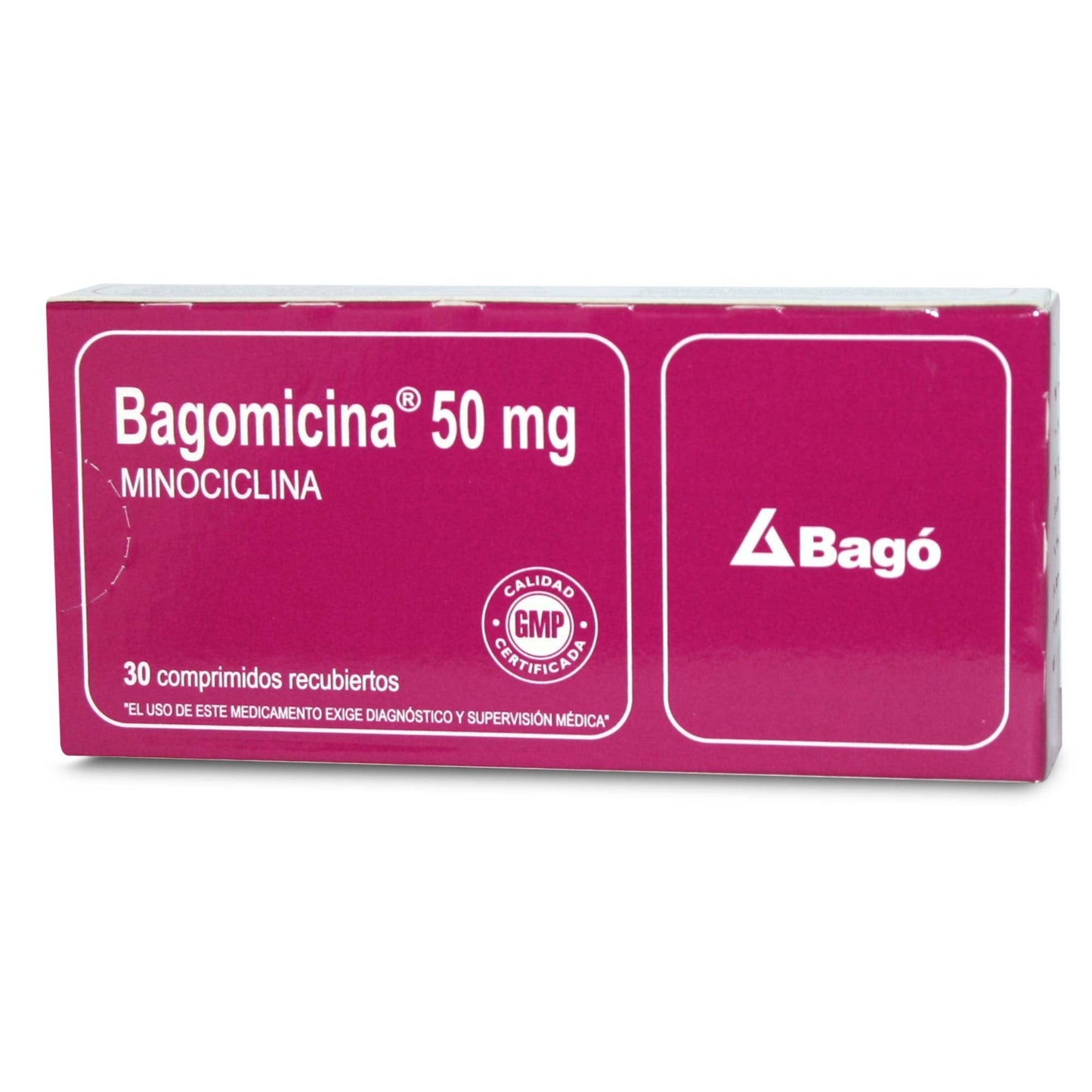 Bagomicina 50mg - 30 Comprimidos recubiertos - Farmacias Curie