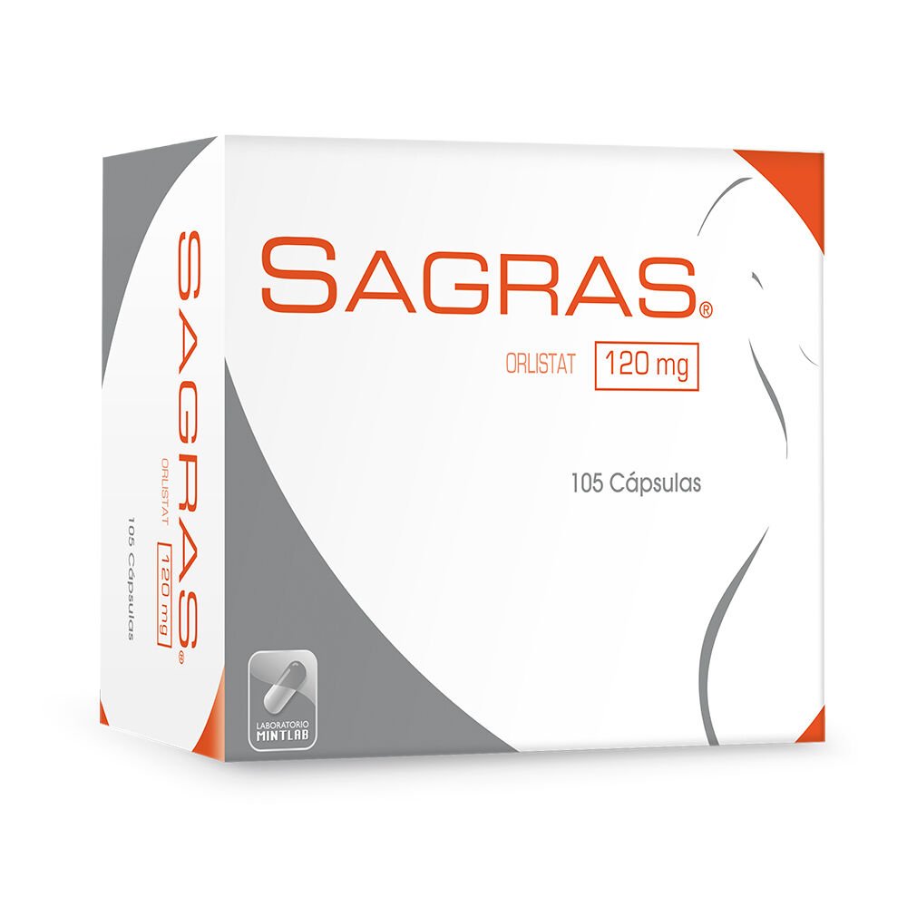 Sagras Cápsulas 120mg - 105 cápsulas - Farmacias Curie
