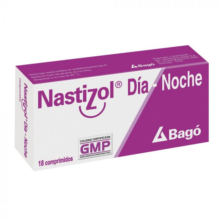 Nastizol Día-Noche Comprimidos - Farmacias Curie