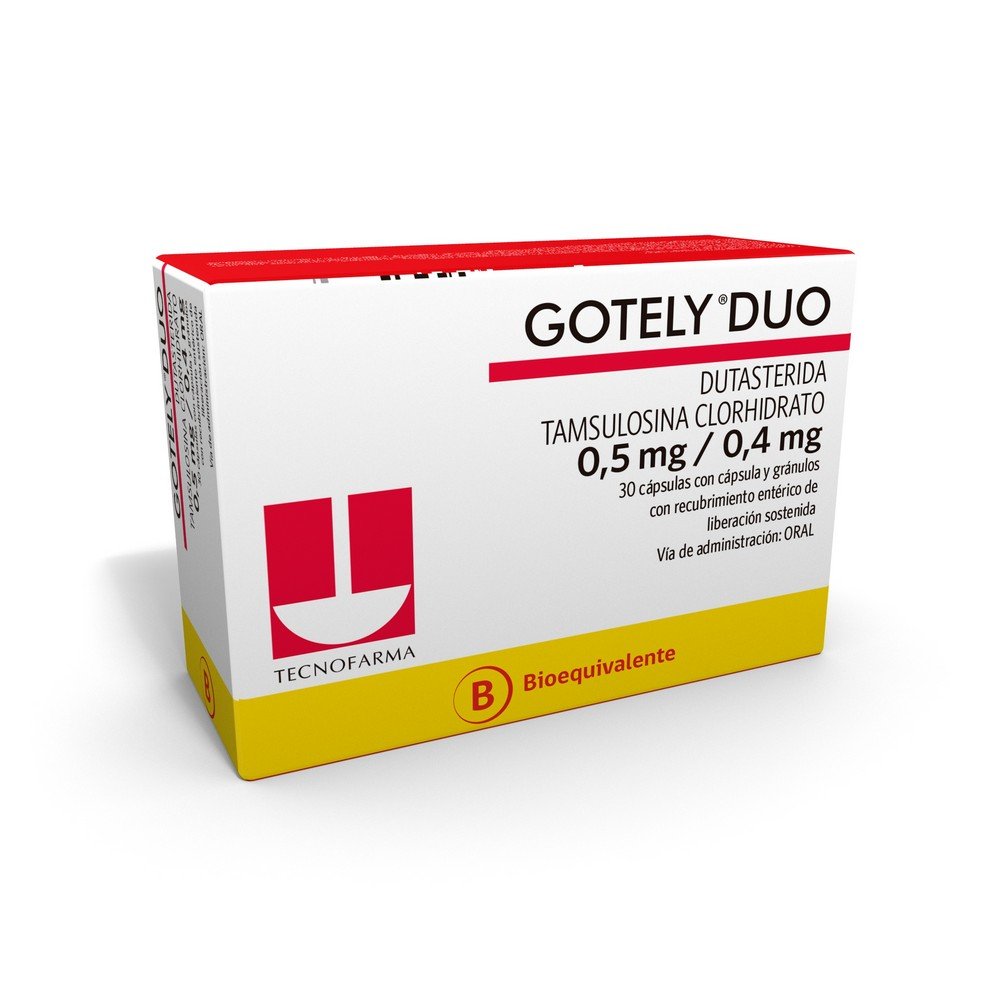 Gotely Duo Cápsulas con Microgránulos de Liberación Sostenida 0,5mg/0,4mg - Farmacias Curie