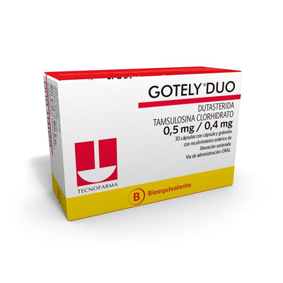 Gotely Duo Cápsulas con Microgránulos de Liberación Sostenida 0,5mg/0,4mg - Farmacias Curie