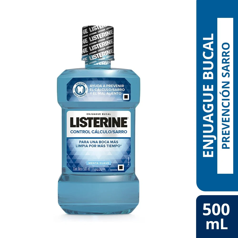 Listerine Control Cálculo/Sarro - 500 mL - Farmacias Curie