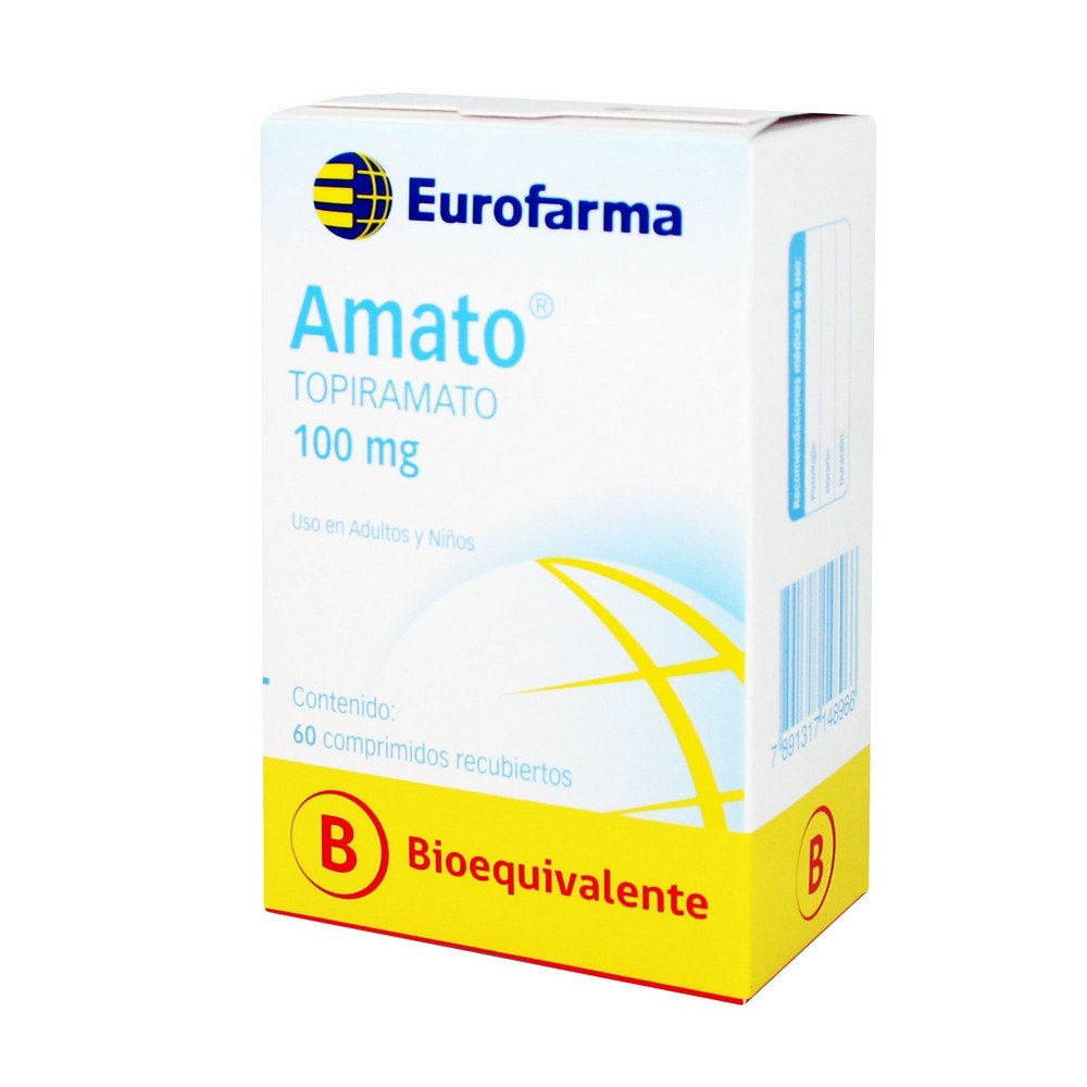 Amato 100mg - 60 Comprimidos Recubiertos - Farmacias Curie
