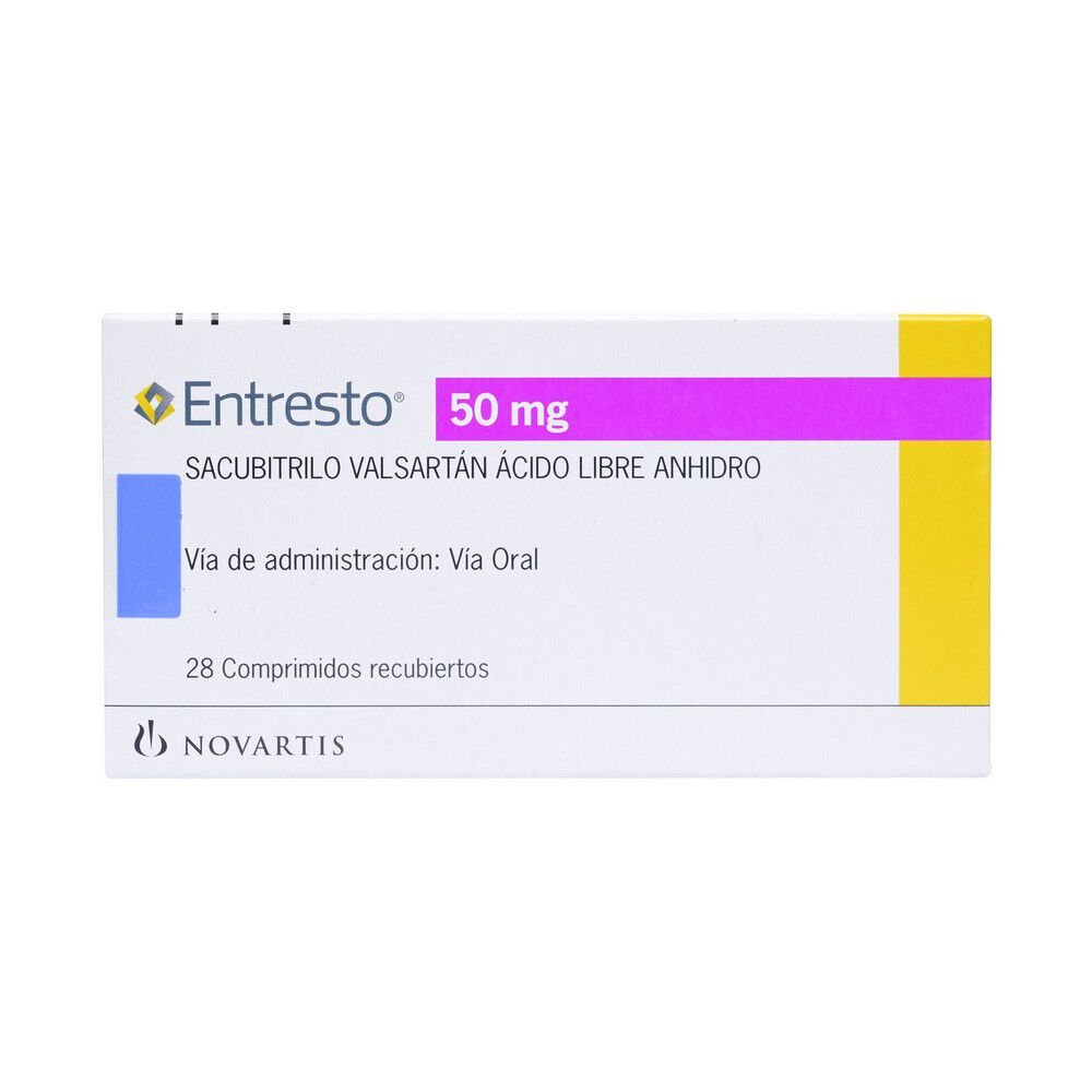 Entresto Comprimidos Recubiertos 50mg - Farmacias Curie