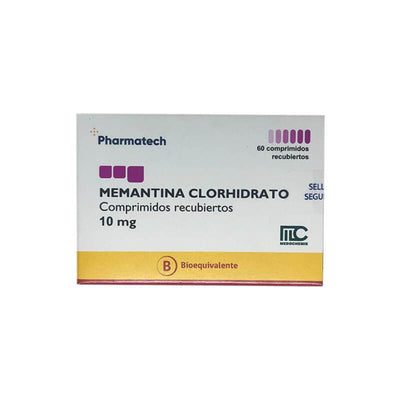 Memantina Comprimidos Recubiertos 10mg - Farmacias Curie