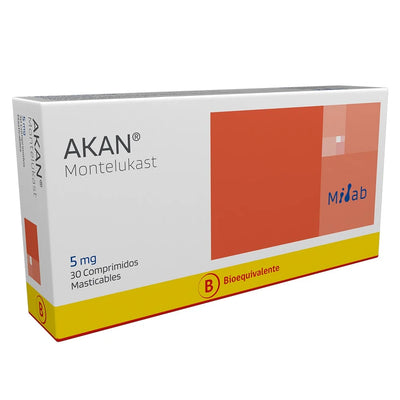 Akan 5mg - 30 Comprimidos Masticables - Farmacias Curie