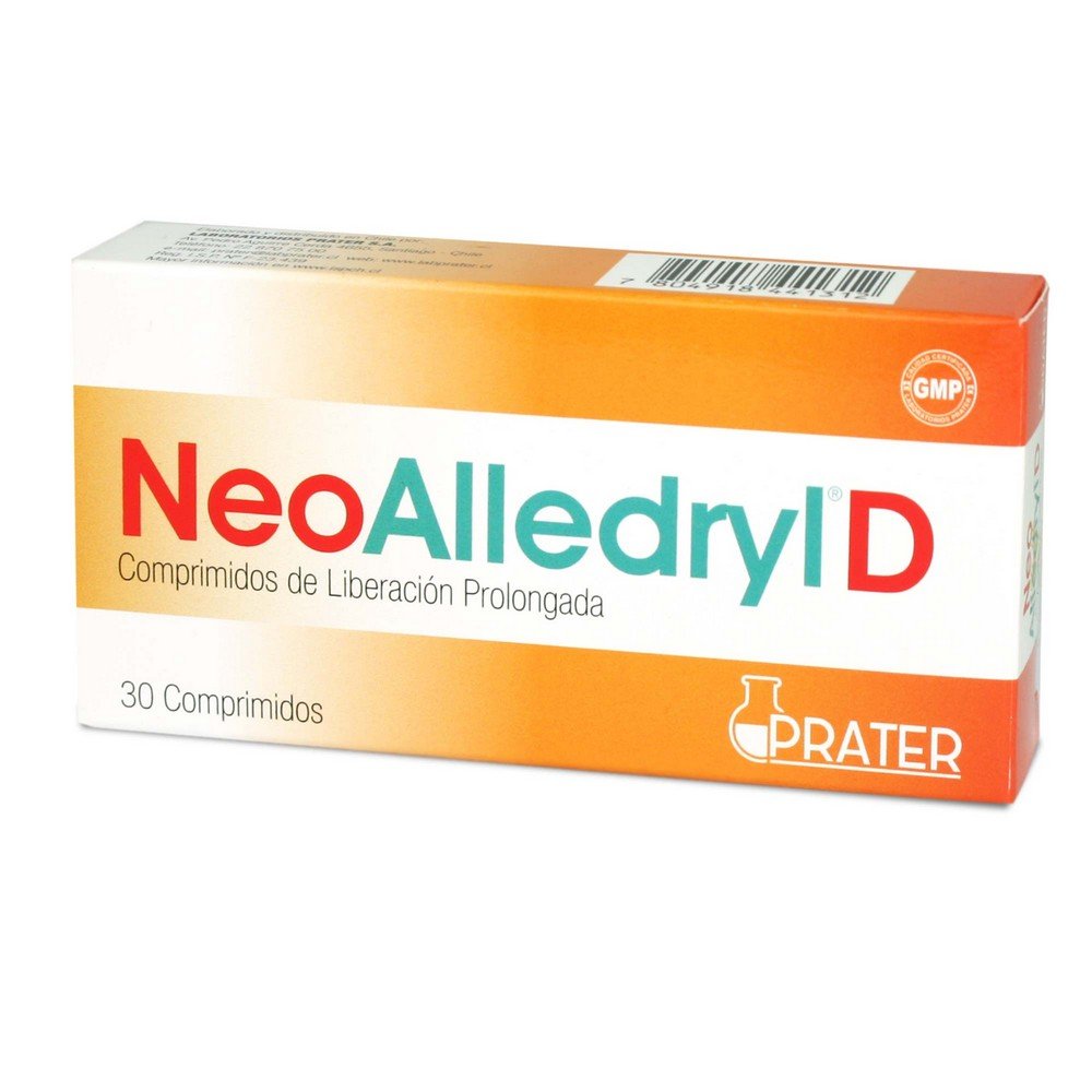 NeoAlledryl D Comprimidos de Liberación Prolongada - Farmacias Curie