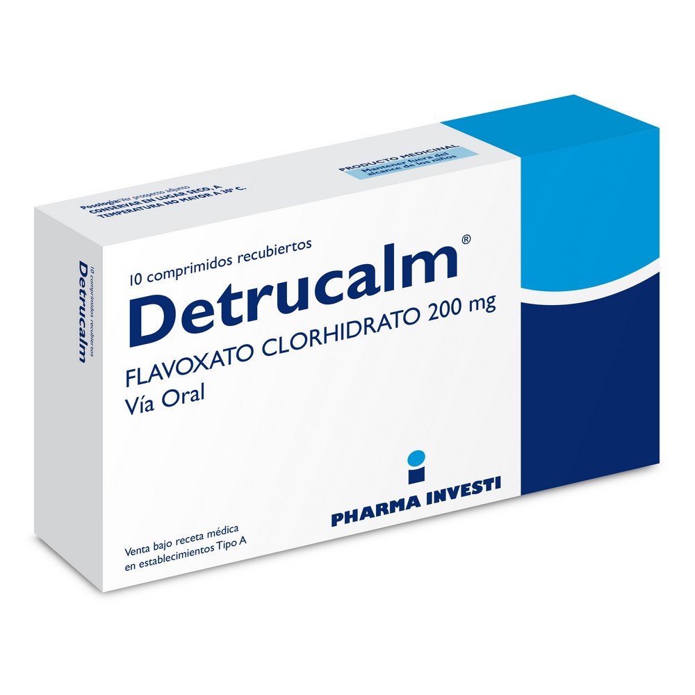 Detrucalm 200 mg - 10 comprimidos recubiertos - Farmacias Curie