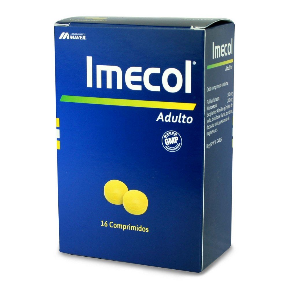 Imecol Adulto Comprimidos - 16 unidades - Farmacias Curie