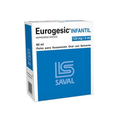 Eurogesic Infantil Polvo para Suspensión Oral 125mg/5ml - Farmacias Curie