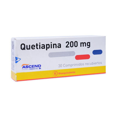 Quetiapina Comprimidos Recubiertos 200mg - Farmacias Curie