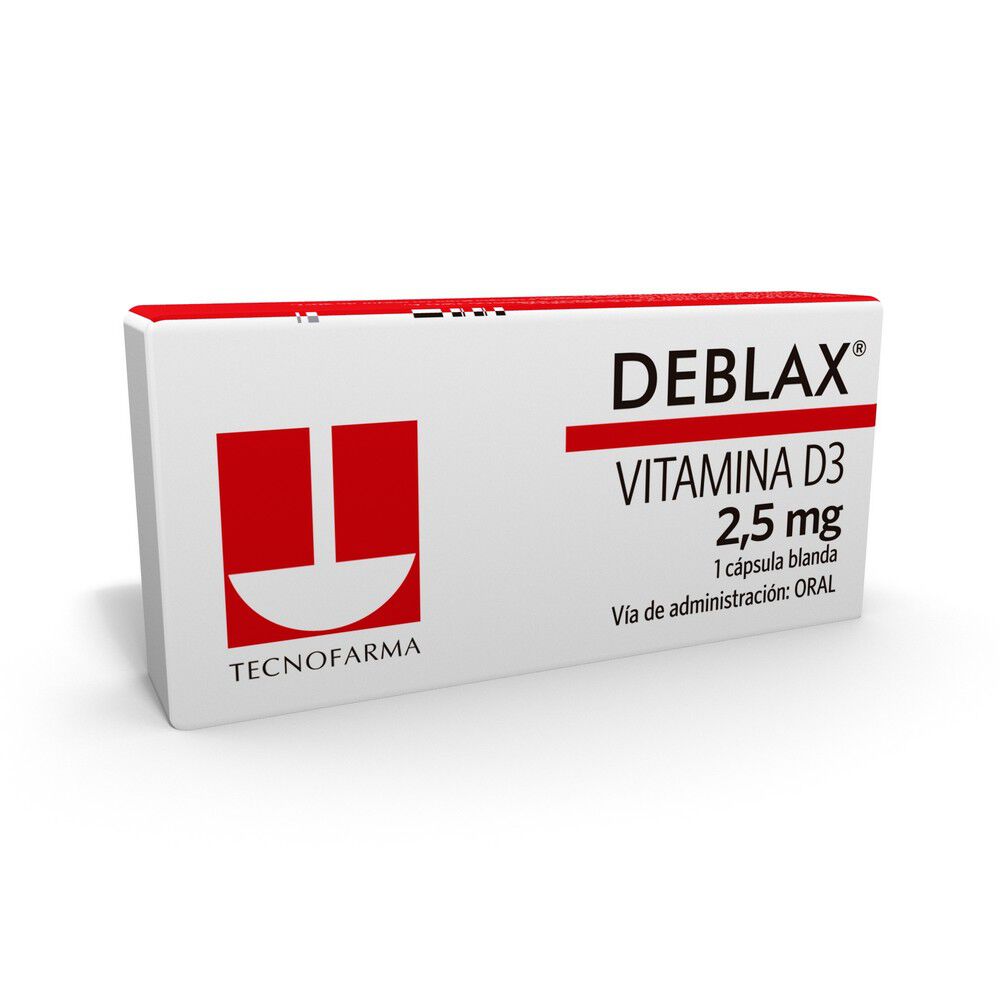 Deblax 2.5 mg (100.000 UI) - 1 Cápsula Blanda - Farmacias Curie