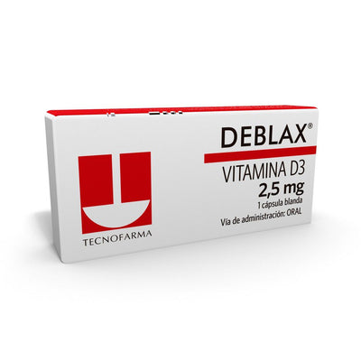 Deblax 2.5 mg (100.000 UI) - 1 Cápsula Blanda - Farmacias Curie