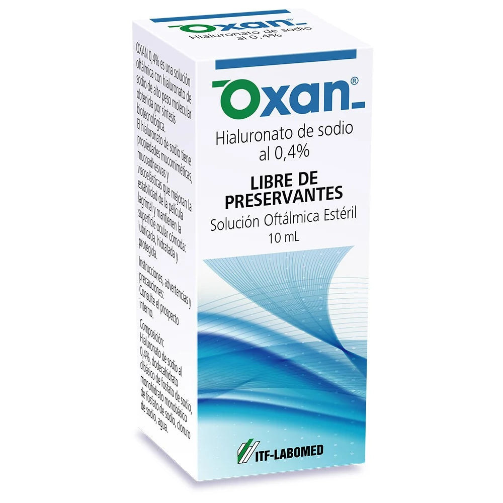 Oxan 0,4% Libre de Preservantes - Solución Oftalmica 10 ml - Farmacias Curie