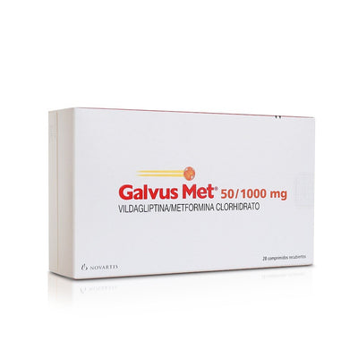 Galvus Met Comprimidos Recubiertos 50/1000 - 28 unidades - Farmacias Curie