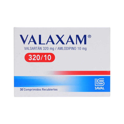 Valaxam Comprimidos Recubiertos 320/10 - Farmacias Curie
