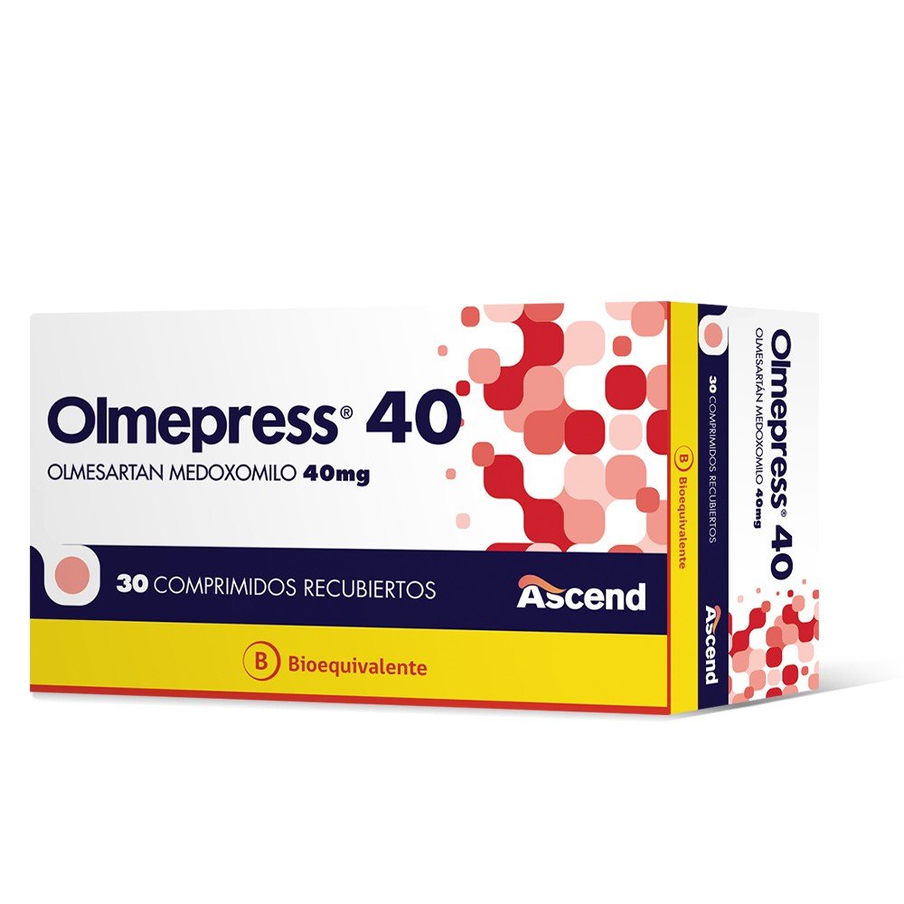 Olmepress 40mg - 30 Comprimidos Recubiertos - Farmacias Curie