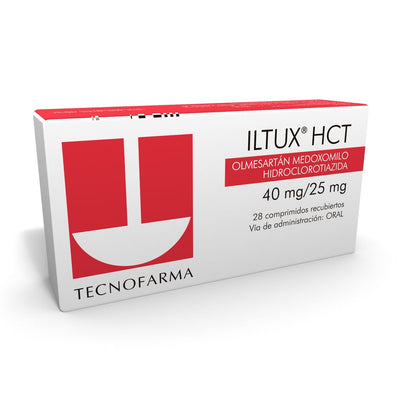Iltux HCT Comprimidos Recubiertos 40mg/25mg - Farmacias Curie
