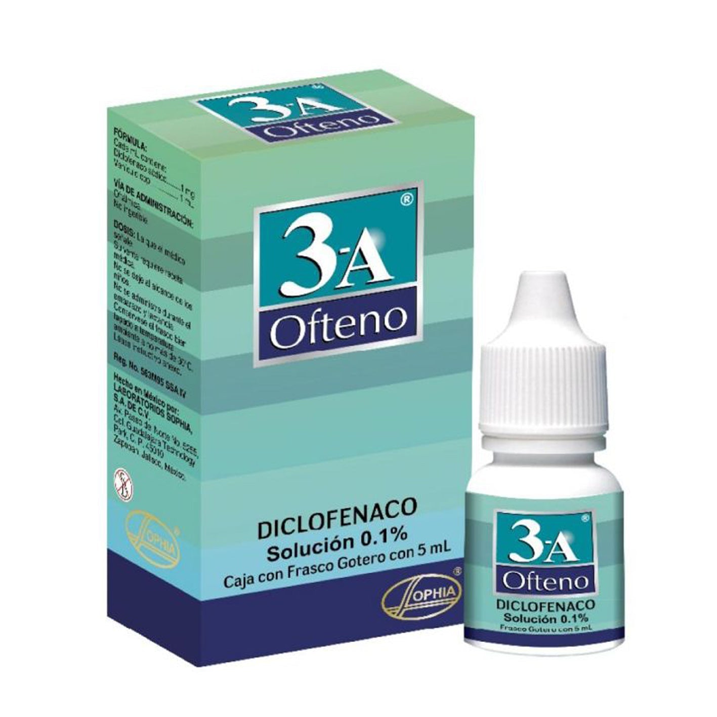 3A Ofteno Solución Oftálmica 0,1% - Farmacias Curie