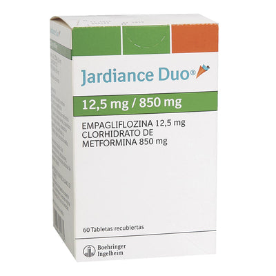 Jardiance Duo Comprimidos Recubiertos 12,5mg/850mg - Farmacias Curie