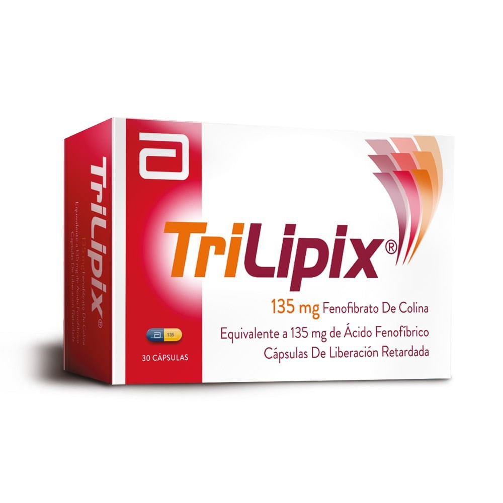 Trilipix Cápsulas 135mg - Farmacias Curie