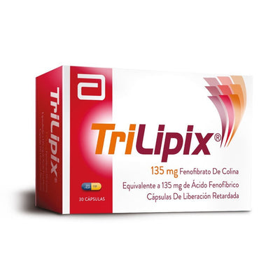 Trilipix Cápsulas 135mg - Farmacias Curie