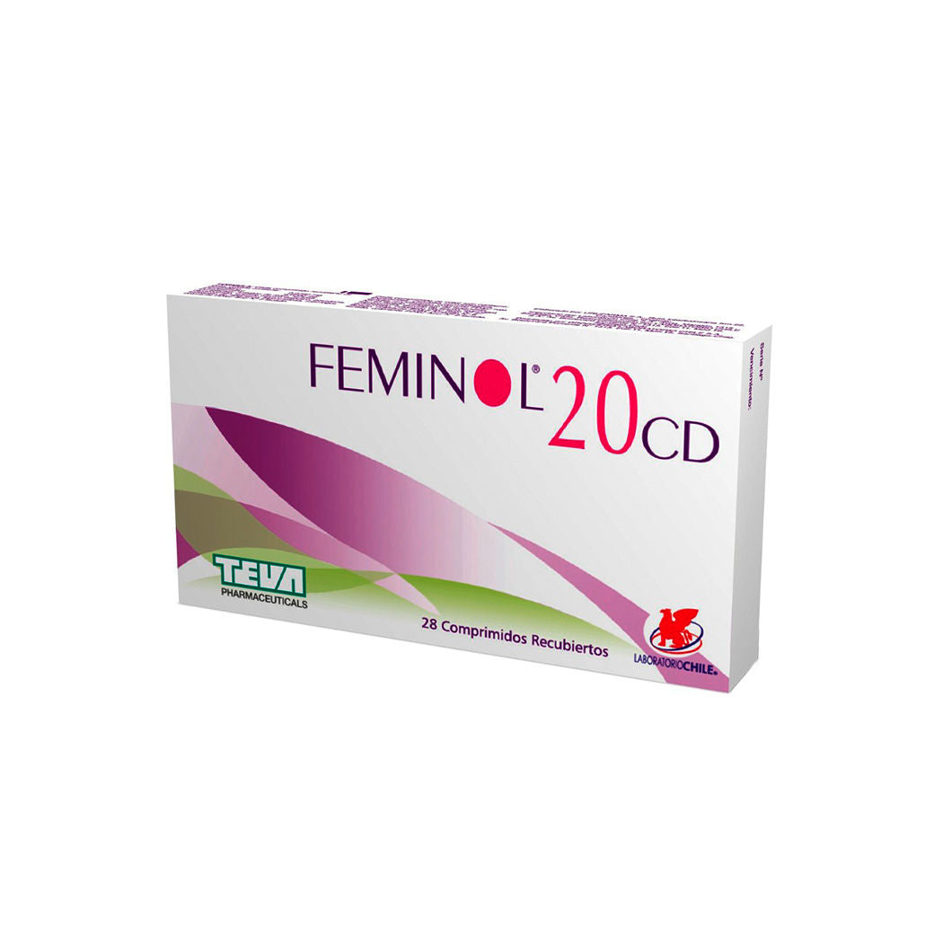 Feminol 20 CD Comprimidos Recubiertos - Farmacias Curie